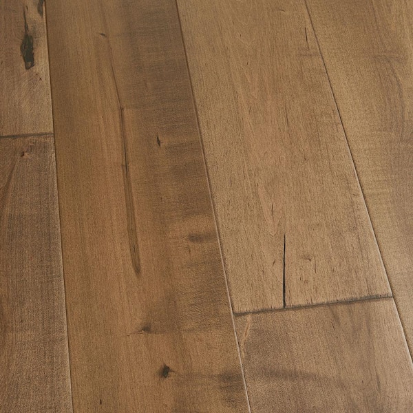 Malibu Wide Plank Cardiff Maple 3/8 in. T x 6.5 in. W Click Lock Wire Brushed Engineered Hardwood Flooring (23.6 sq. ft./case)