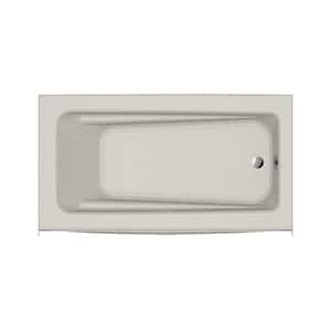Primo Pure Air 60 in. x 32 in. Rectangle Air Bath Bathtub with Right Drain in Oyster