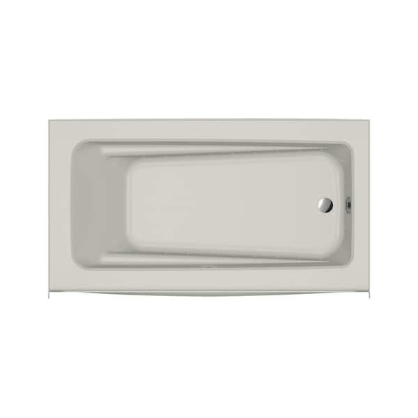JACUZZI Primo Pure Air 60 in. x 32 in. Rectangle Air Bath Bathtub with Right Drain in Oyster