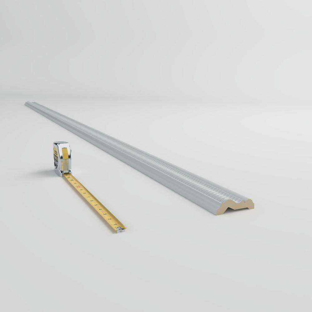 Primed White Geometric Urethane Chair Rail Moulding