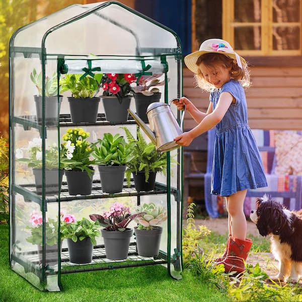 27 in. W x 19 in. D x 51 in. H Mini Greenhouse, Transparent