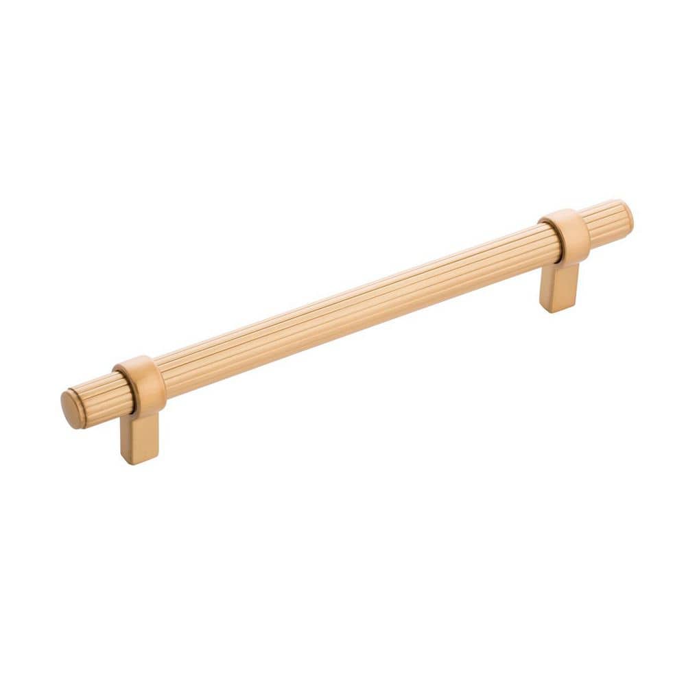 Sinclaire Collection 6-5/16 in. (160mm) Center to Center Brushed Golden Brass Bar Cabinet Pull price history on PriceWatchPro