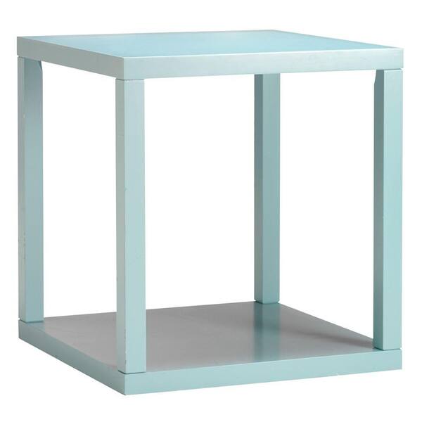 Unbranded 22 in. W Parsons Blue End Table