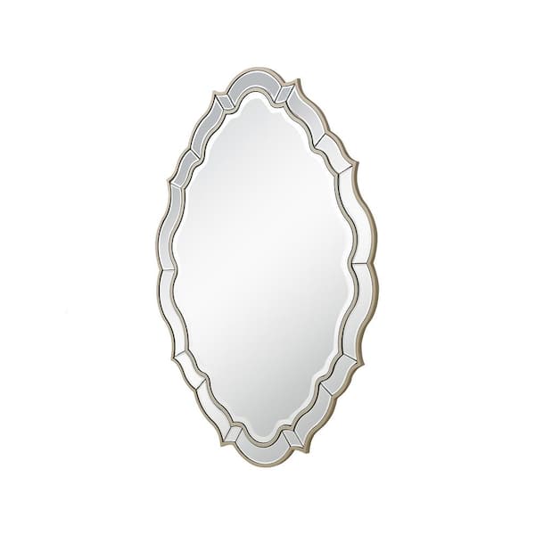 Camden Isle Eleanor 30 in. H x 42 in. W Casual Oval Framed Classic Accent Mirror