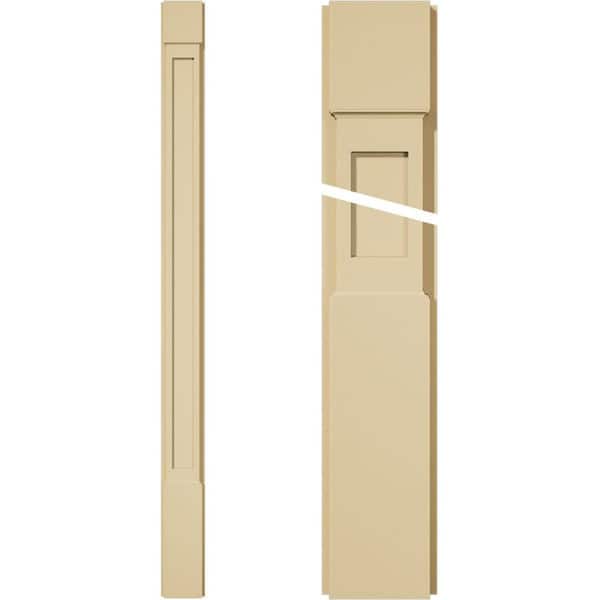 Ekena Millwork 2 in. D x 6 in. W x 82 in. L Primed Polyurethane Pilaster 1- Pack
