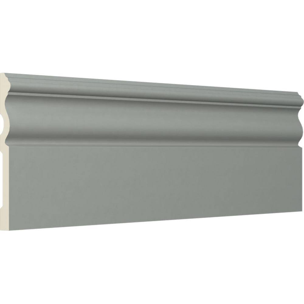 Primed Geometric Polyurethane Baseboard Moulding Sample