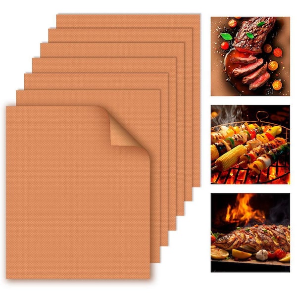 BBQ Grill Mat, 33 * 40 cm, 20 STKS Universele Grill Mat Niet Stick Barbecue Bakmat, Herbruikbare Wasbare Teflon Kookmatten voor Elektrische Grill Gas Houtskool
