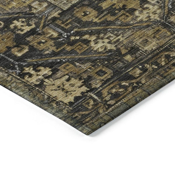 Chantille Machine Washable Indoor/Outdoor Abstract ACN1727 Brown 5 ft. x 7 ft. 6 in. Area Rug