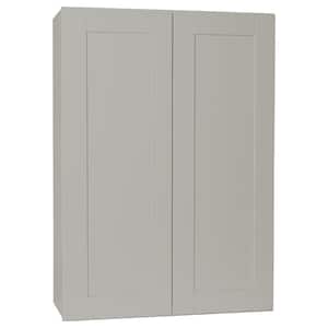 Shaker 30 in. W x 12 in. D x 42 in. H Assembled Wall Kitchen Cabinet in Dove Gray