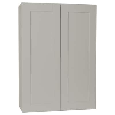 Shaker Dove Gray Stock Assembled Wall Kitchen Cabinet (30 in. x 42 in. x 12 in.)
