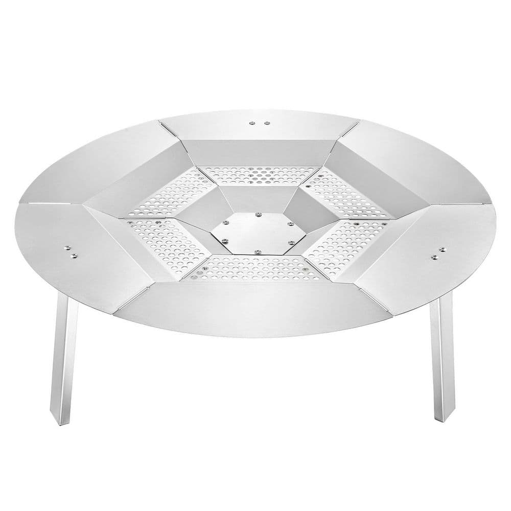 VEVOR Fire Pit Heat Deflector, 27 in. Bonfire Round, 304 Stainless ...