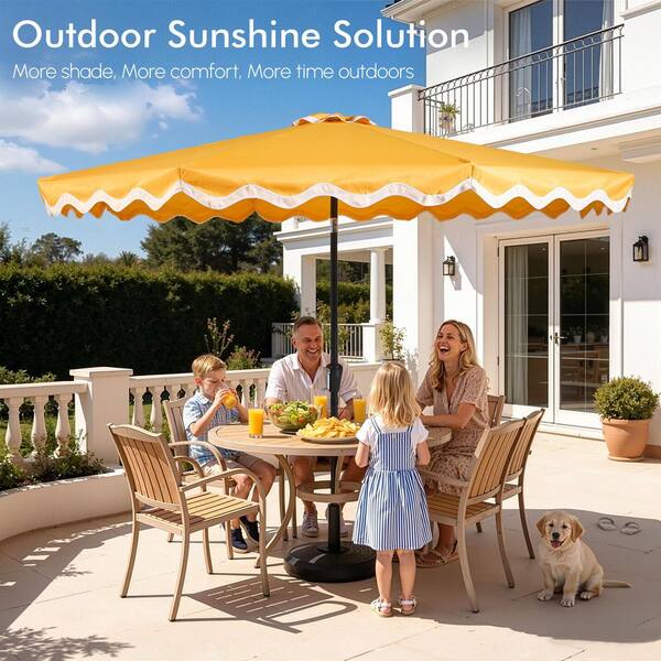 gray umbrella patio Grand 10x13 FT Patio with Base, Acrylic Outdoor Cantilever Aluminum Umbrella, 5-Year-Non-Fading Rectangular Offset Umbrella with Cover for Poolside, Deck, Backyard, Pole : Patio, Lawn & Garden Outdoor Patio Umbrella with Designed for both style Color:Blue Smoke p_SummerSale_30