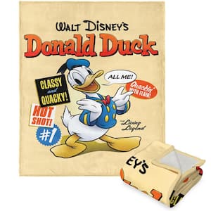 Disney Donald Duck Living Legend Silk Touch Sherpa Multi-color Throw