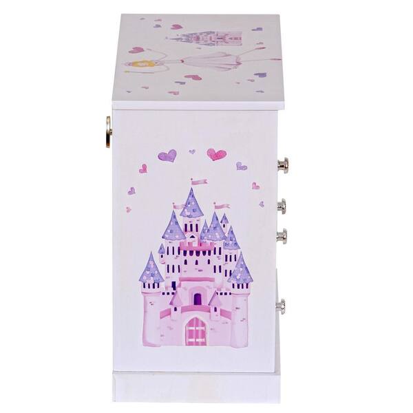 Mele & Co Adalyn Girl's White Fashion Paper Musical Ballerina