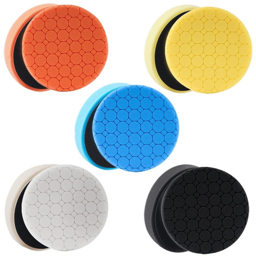 5.5-Inch Open-Cell Foam Buffing Polishing Pads Kit with Hex Logic Pattern for Car Buffer Polisher 5pcs Pack price history on PriceWatchPro