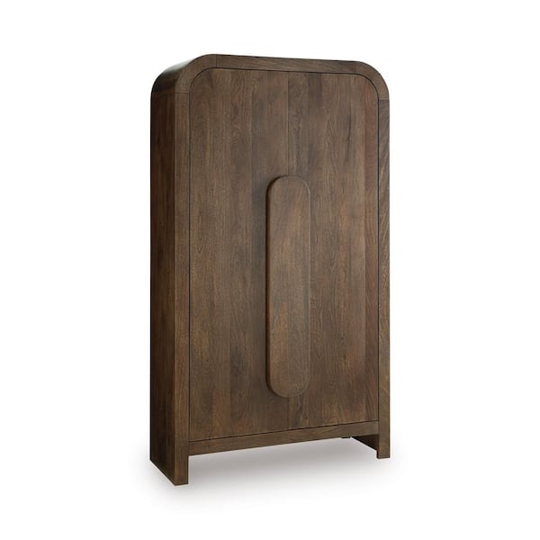 Signature DESIGN BY ASHLEY Thoren Medium Brown 74.13 in. Accent