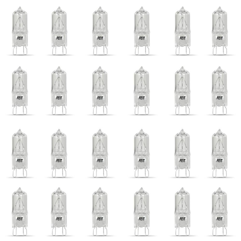 35-Watt Bright White (3000K) T4 G9 Bi-Pin Base Dimmable Decorative Halogen Light Bulb (24-Pack) price history on PriceWatchPro