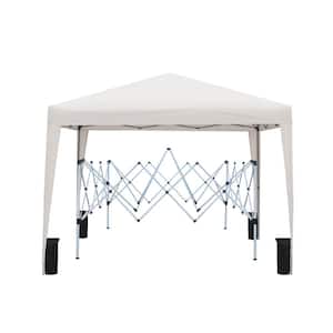 10 ft. x 10 ft. Outdoor Pop Up Gazebo Canopy Tent with 4-pcs Weight Sand Bag and Carry Bag