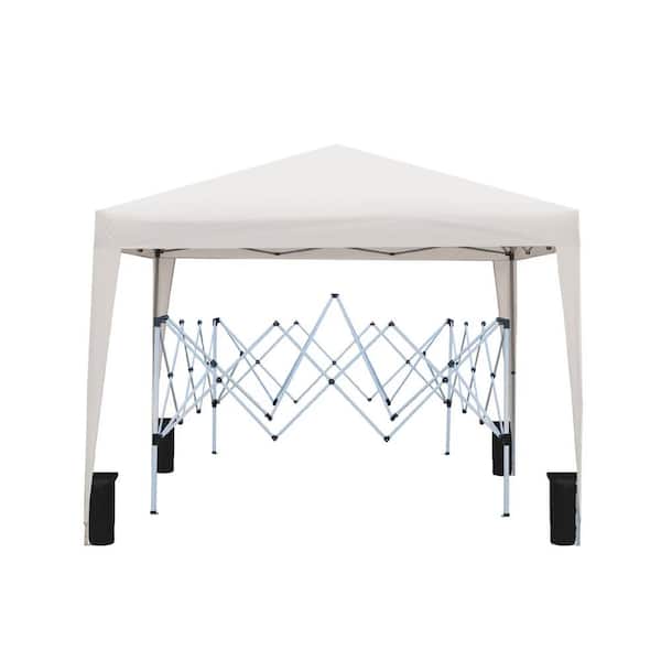 10 ft. x 10 ft. Outdoor Pop Up Gazebo Canopy Tent with 4-pcs Weight Sand Bag and Carry Bag