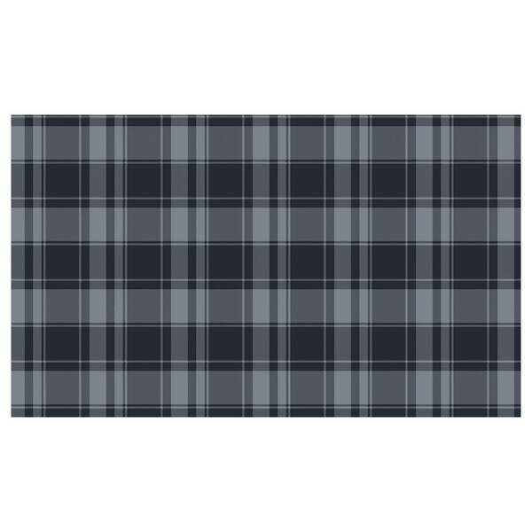 Bungalow Flooring FlorArt 34 in. x 57 in. School Plaid Indoor Low Profile Decorative Kitchen Mat