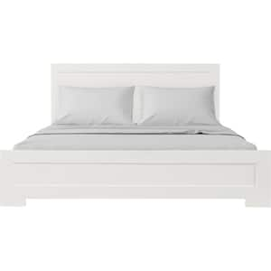 Oxford White Queen Platform Bed