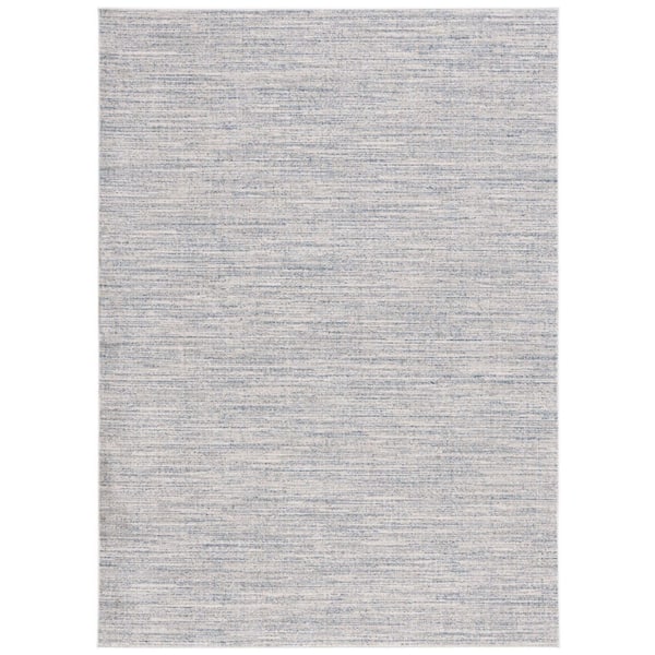 Dune Blue/Gray 4 ft. x 6 ft. Machine Washable Abstract Striped Area Rug
