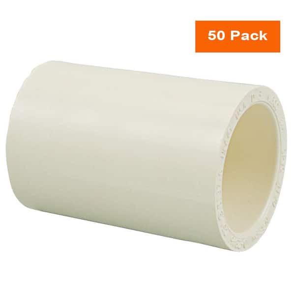 NIBCO 1/2 in. x 1/2 in. Chlorinated Poly Vinyl Chloride (CPVC)-CTS Slip x Slip Coupling Fitting Pro Pack (25-Pack)