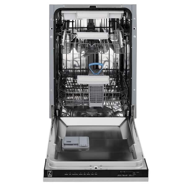 Autograph Edition 18 in. Tallac Top Control Dishwasher with Satin Stainless Steel Panel and Champagne Bronze Handle
