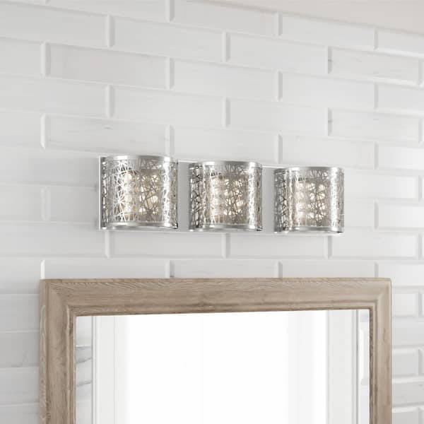 Home Decorators Collection Carterton 3, Light Bulbs For Vanity Mirror Home Depot