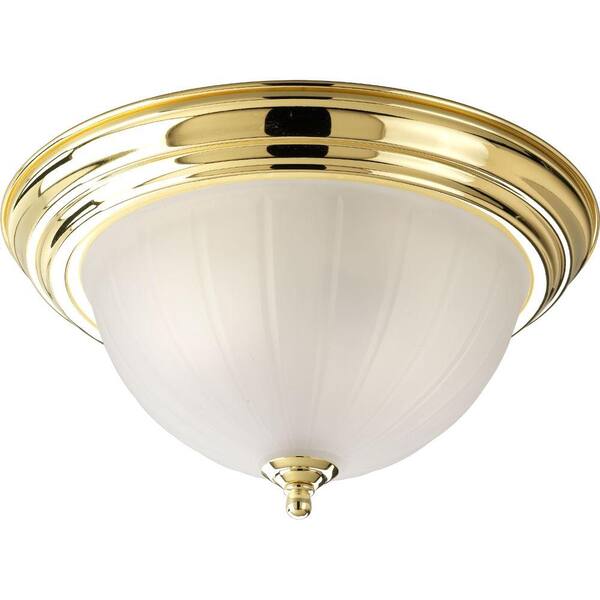 Progress Lighting Polished Brass 1-light Flushmount-DISCONTINUED