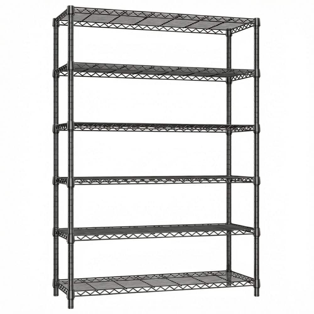 Just 6-Tier Steel Storage Shelving in Black (47.3 in. W x 17.7 in. D x 82.4 in. H) price history on PriceWatchPro