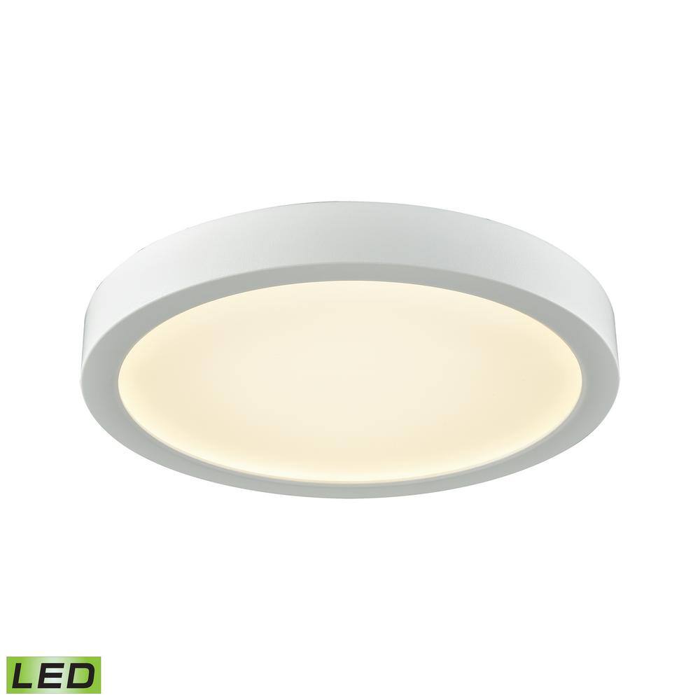 Scandinavian Inspired Titan 8" White LED Flush Mount Ceiling Light