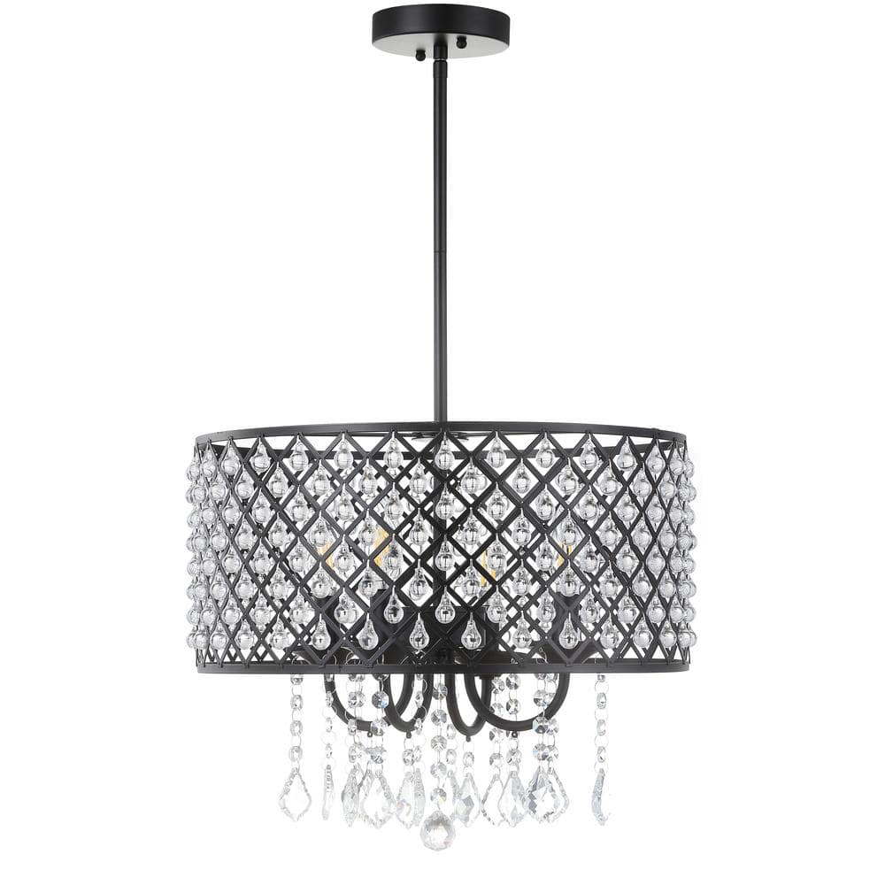 Justice Design LumenAria Tribeca 48 Drum Pendant - Matte Black - FAL-9547-MBLK