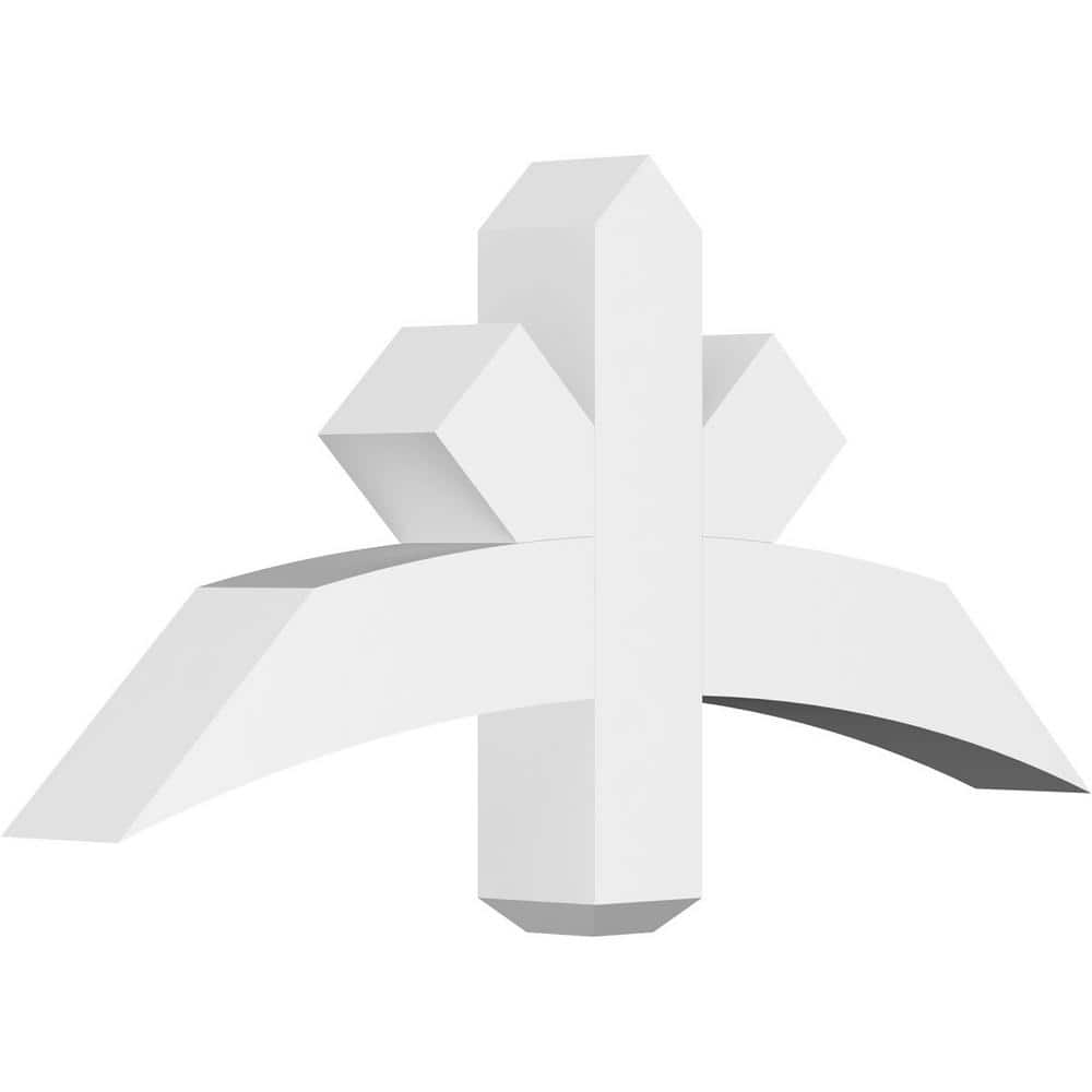36 in. W x 16 1/2 in. H x 4 in. D x 4 in. F, 11/12 Pitch, Alberta Signature Urethane Gable Bracket, Primed Tan price history on PriceWatchPro