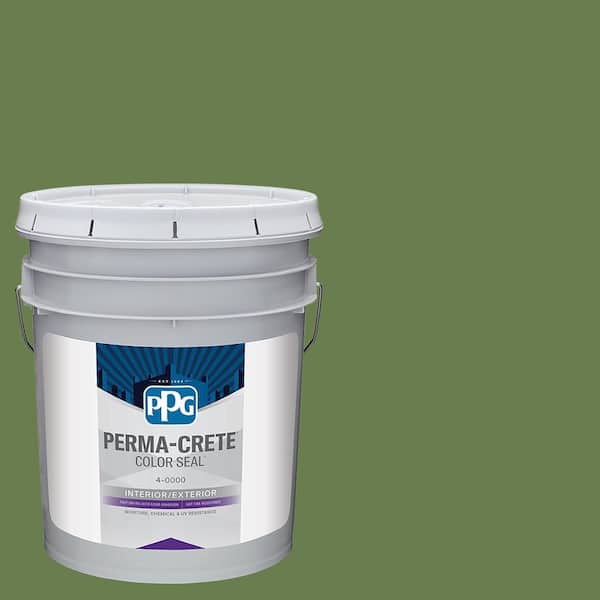 Perma-Crete Color Seal 5 gal. PPG1120-7 Mint Leaves Satin Interior/Exterior Concrete Stain