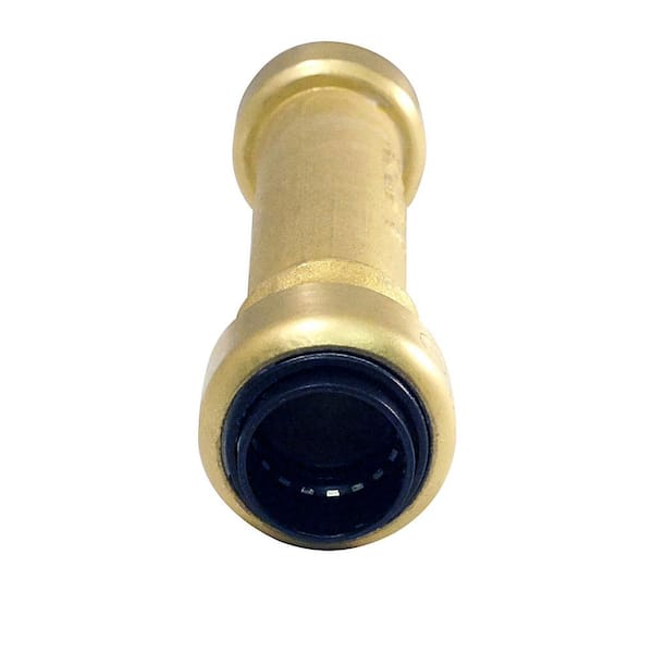 Tectite 1/2 in. Brass Push-To-Connect Slip Repair Coupling FSBC12SL - The Home  Depot