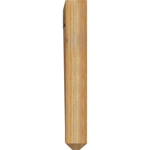 Ekena Millwork Rustic Wood Gable Vent - Western Red Cedar, Unfinished, 25"W X 25"H (20"x20" Rough Opening)