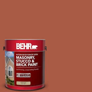 1 gal. #M190-7 Colorful Leaves Satin Interior/Exterior Masonry, Stucco and Brick Paint