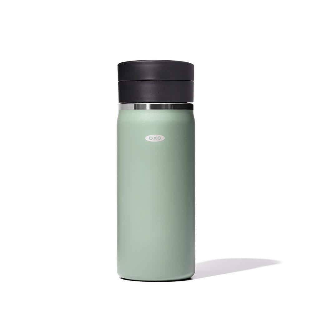 Greensen Travel , Stainless Steel Vacuum Insulated , for Travel Camping,Thermos Mug, Silver