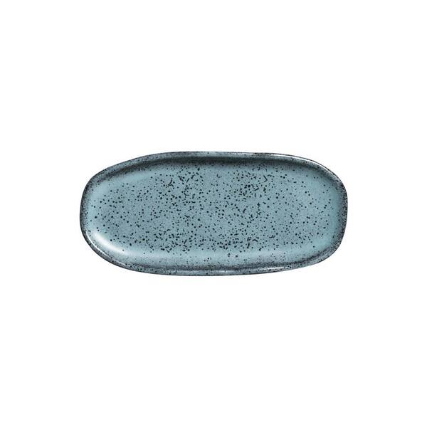 6.49 in. Night Sky Stoneware Shallow Oval Platter Organic (Set of 4)