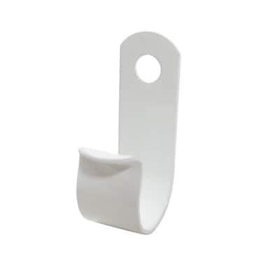 1/4 in. Small EZ-Cable Clips - White Aluminum (15-Pack)
