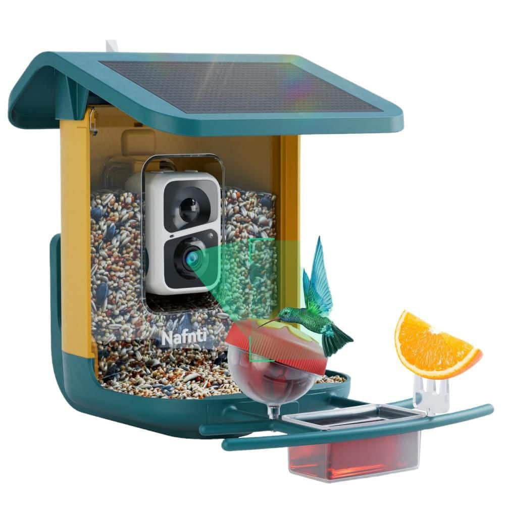 2K Smart Plastic Hopper Feeder with Camera Solar Powered AI Identification and Squirrel Proof for Outdoor Bird (1-Pack) price history on PriceWatchPro