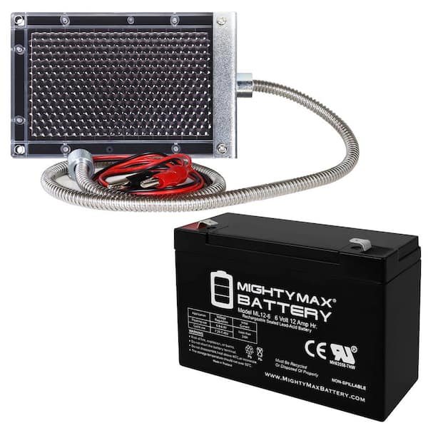 6V 12AH Battery Works with Modified Powerwheels + 6V Solar Panel