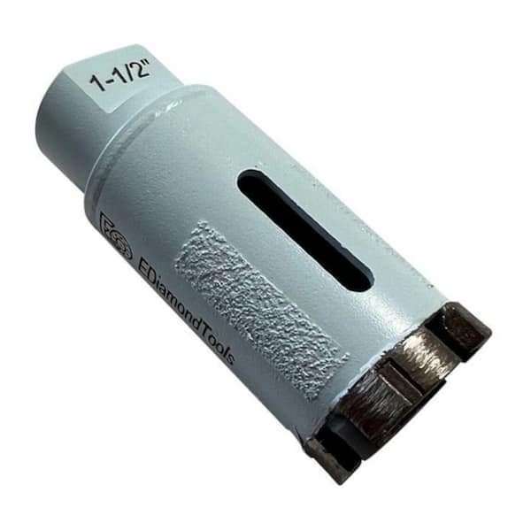 1-1/2 in. High Performance Diamond Core Bit for Granite, Quartz, and Concrete, 2.4 in. Drilling Depth, 5/8 in. -11 Arbor