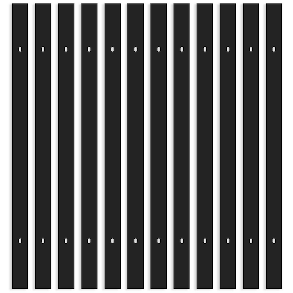 2FT H Track Lighting Rail, Single Circuit 120V H-Type Track System, Compatible with Standard H Track Heads Black 12 Pack
