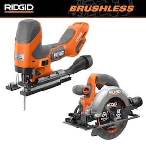 18V SubCompact Brushless Cordless 2-Tool Combo Kit with  Barrel Grip Jig Saw and  6-1/2 in. Circular Saw (Tools Only)
