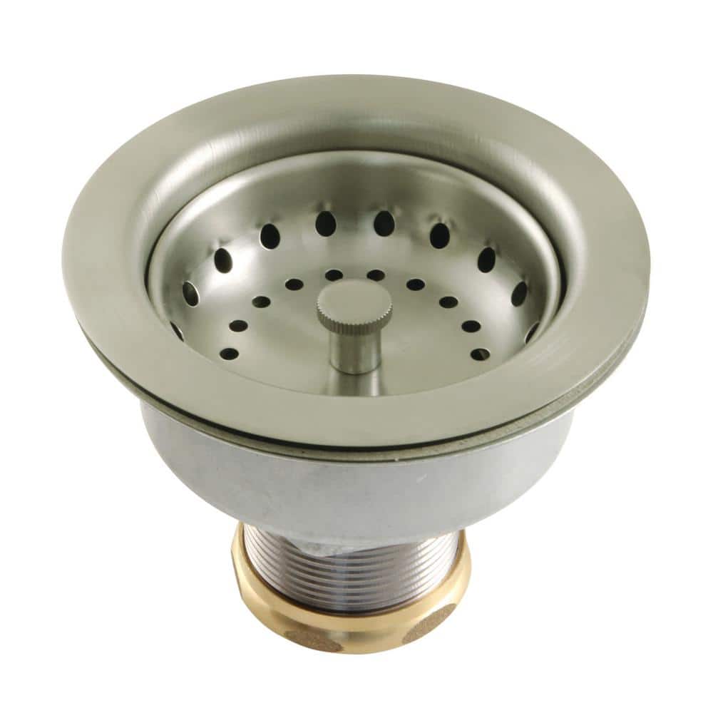 Tacoma 3-1/2 in. x 3-13/16 in. Stainless Steel Kitchen Sink Basket Strainer in Brushed Nickel price history on PriceWatchPro