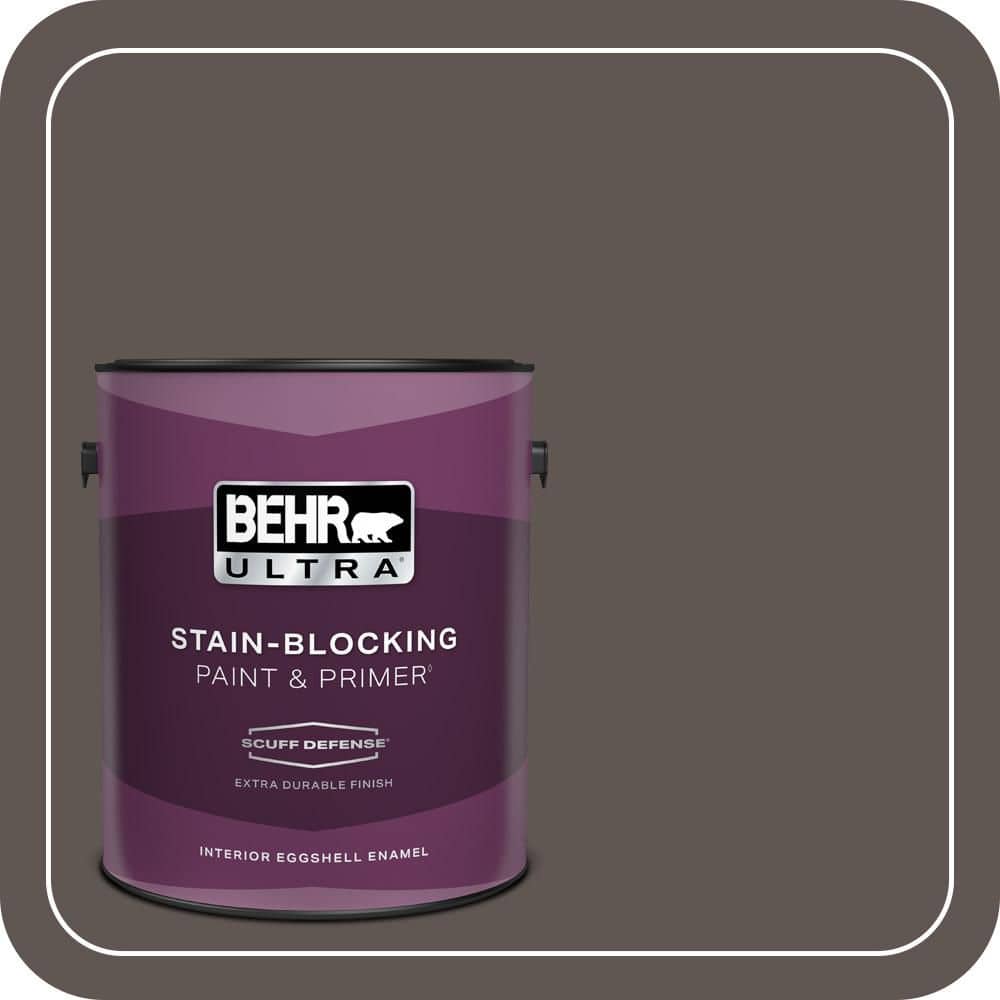 1 gal. #N140-7 Timber Brown Extra Durable Eggshell Enamel Interior Paint & Primer price history on PriceWatchPro
