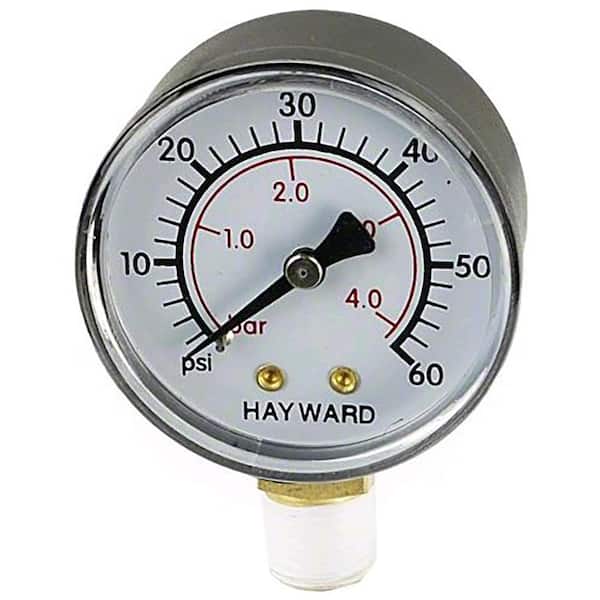 Boxed pressure gauge replacement for select sand and D.E. filters