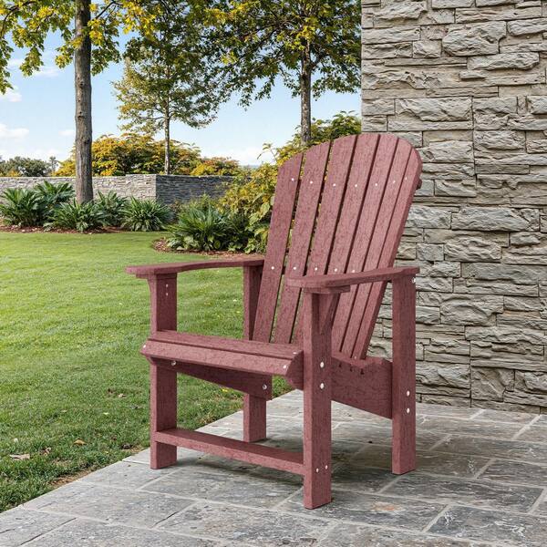 Wildridge Heritage Cherrywood Plastic Outdoor Upright Adirondack